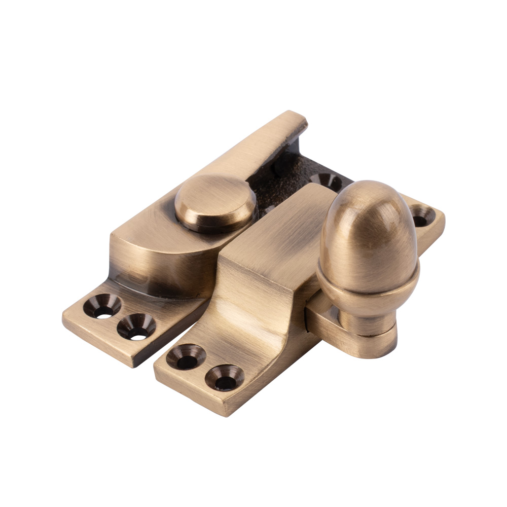 Sash Heritage Straight Arm Fastener Acorn Knob - (Standard) - Antique Brass